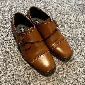 Stacy Adams cognac dress shoes size 1